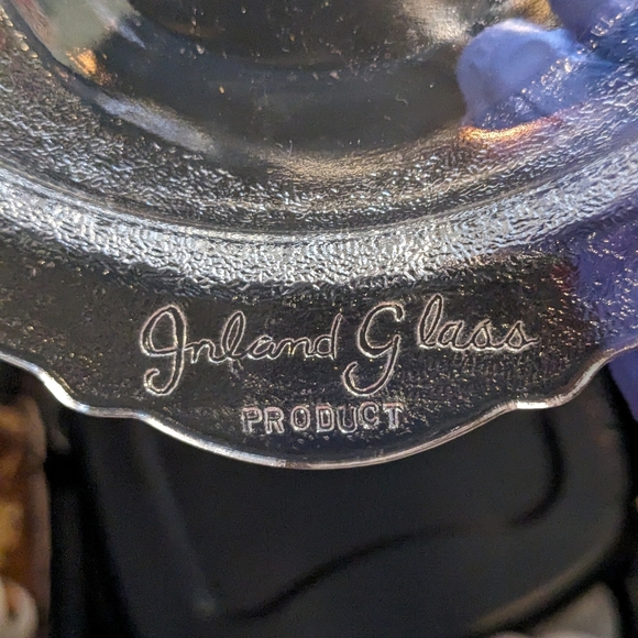 Vintage Inland Glass MCM Serving Platter. - Picture 3 of 5